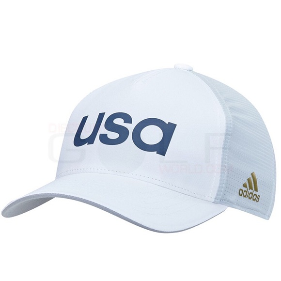 Adidas White Usa Dad Hat 
